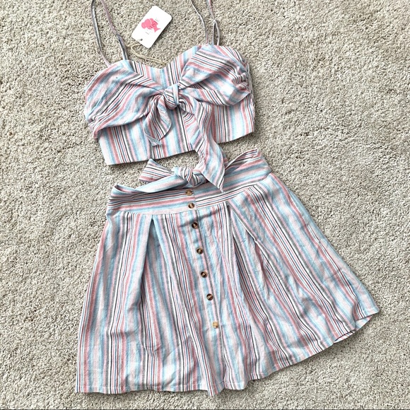 L’ATISTE Dresses & Skirts - L’ATISTE Striped 2 Piece Set